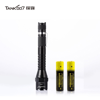 TANK007探客PT40超亮遠(yuǎn)射手電筒LED大功率多功能電筒野外用戰(zhàn)術(shù)探險夜騎手電筒